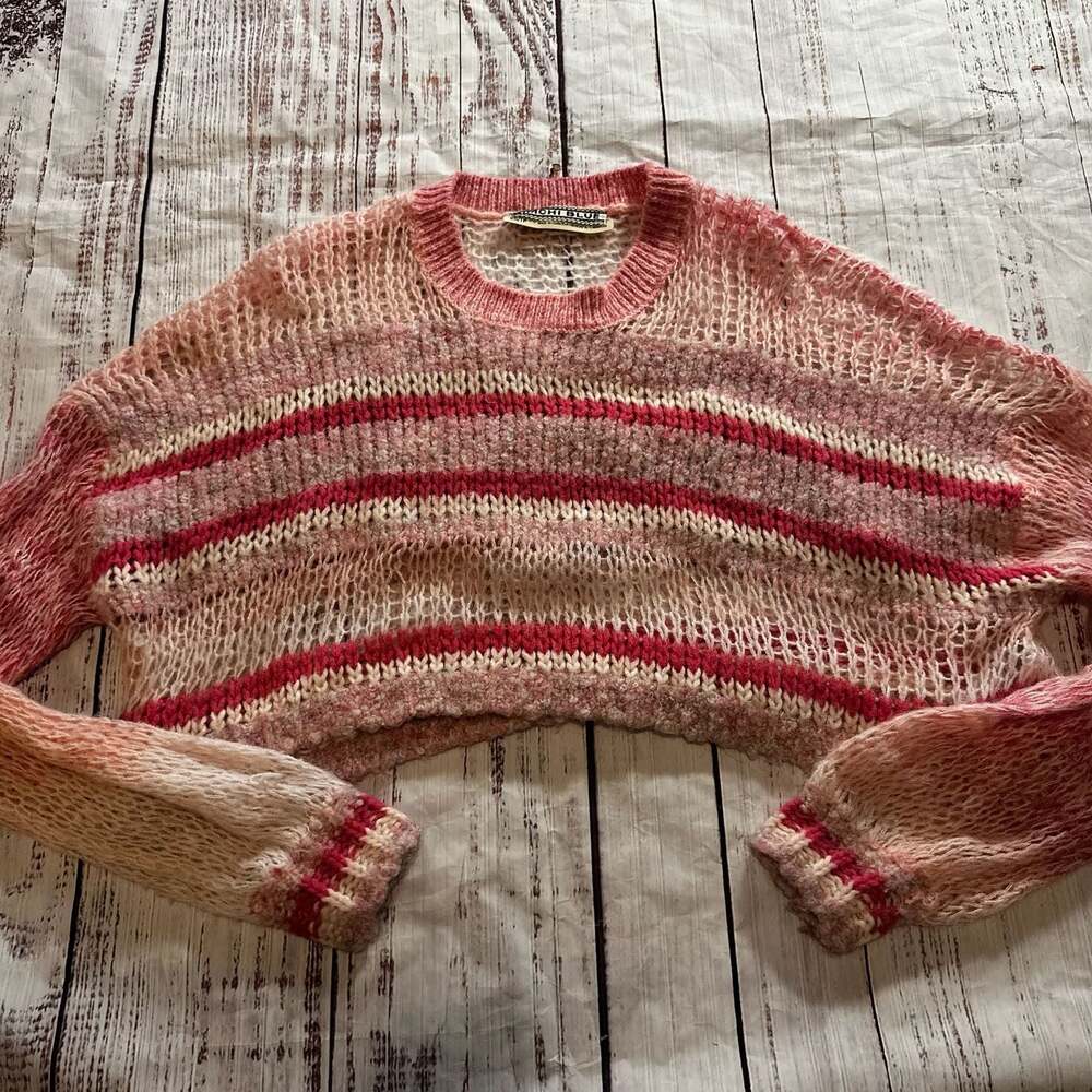 Kimchi Blue Multicolor Boho Knit Sweater-XS